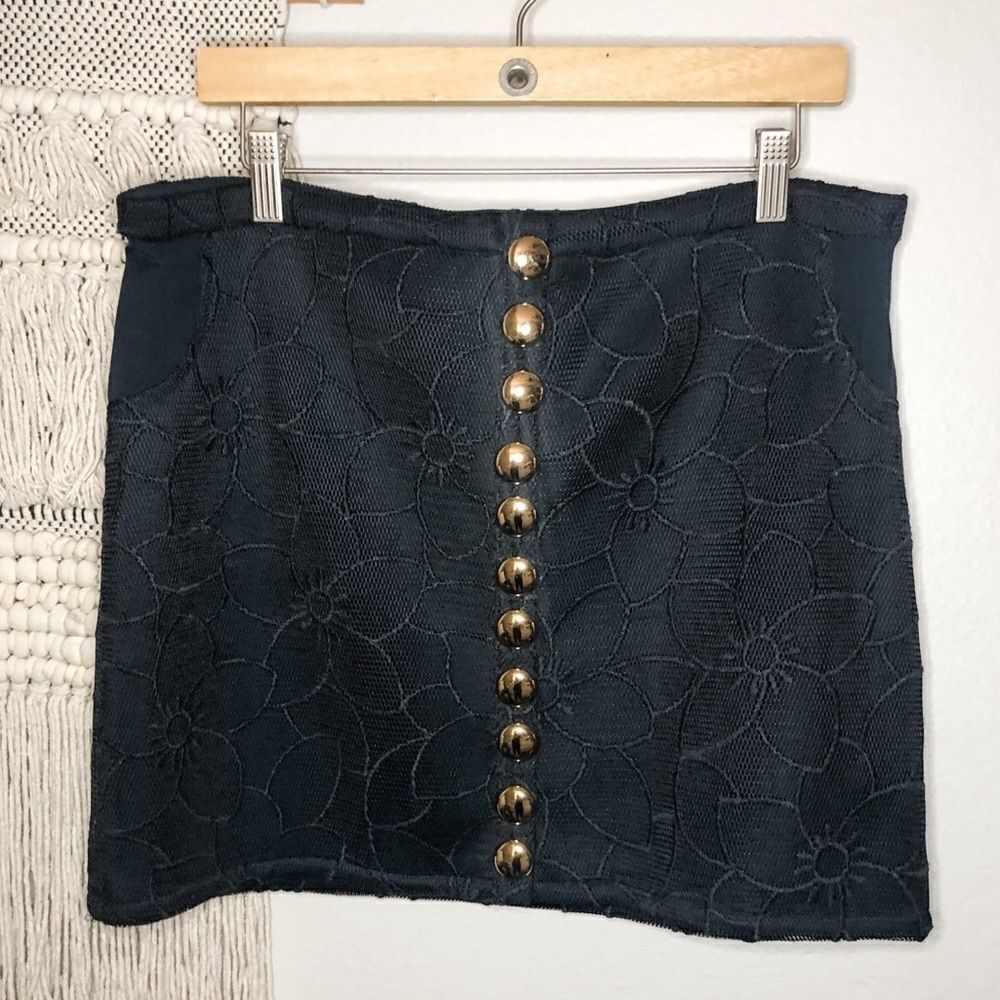Samantha Leibowitz Mary Kate Mesh Floral Skirt XL